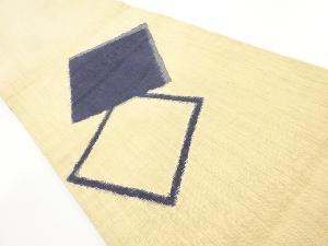 アンティーク　綿紬色紙模様織り出し袋帯(材料)(サービス品)